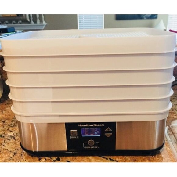 New Digital Food Dehydrator for Fruit and Jerky Vegetables and More 5 Tray